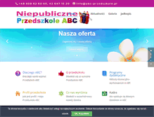 Tablet Screenshot of abc-przedszkole.pl